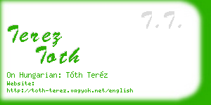 terez toth business card